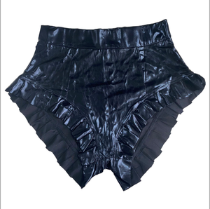 Shiny PU Shorts