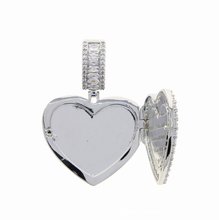 Load image into Gallery viewer, Heart Necklace with Free Picture Printed
