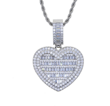 Load image into Gallery viewer, Heart Necklace with Free Picture Printed
