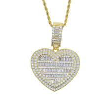 Load image into Gallery viewer, Heart Necklace with Free Picture Printed
