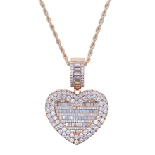 Load image into Gallery viewer, Heart Necklace with Free Picture Printed
