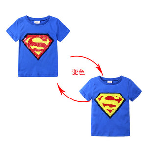 Cute Kids Cotton Shirts (design can be changed by sequin direction)