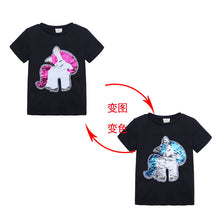 Load image into Gallery viewer, Cute Kids Cotton Shirts (design can be changed by sequin direction)
