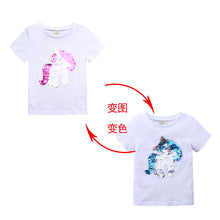 Load image into Gallery viewer, Cute Kids Cotton Shirts (design can be changed by sequin direction)
