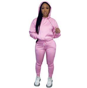 Cotton Fleece Hoodie Set