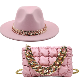 Fedora Hat with Bag Set