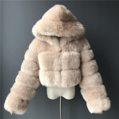 Faux Fox Fur Coat