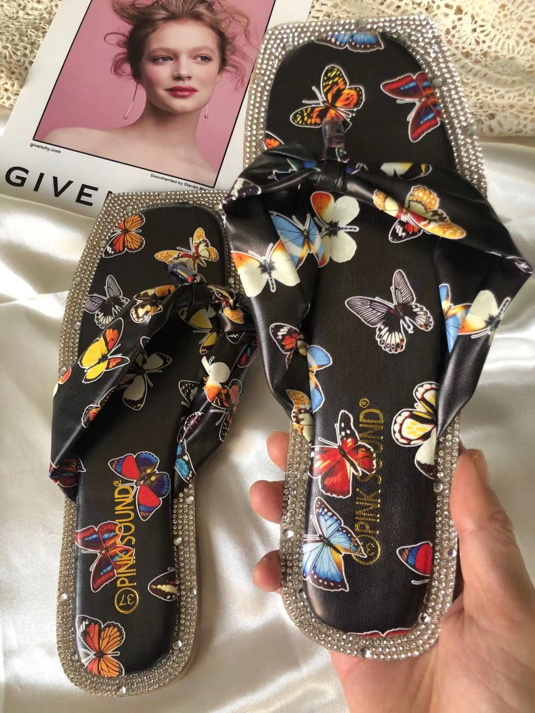 Butterfly Flip Flops Sandal Slipper