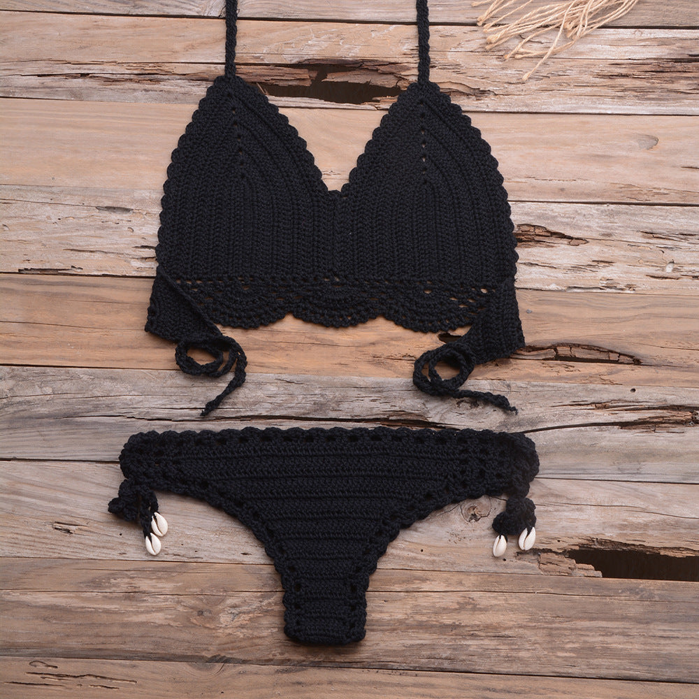 Hollow out Braid Bikini Set