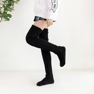 Women Thigh High Knitted Socks