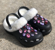 Load image into Gallery viewer, Crocs Shoes with Fur
