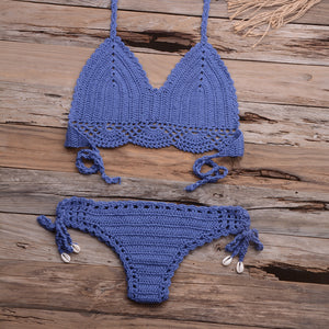 Hollow out Braid Bikini Set