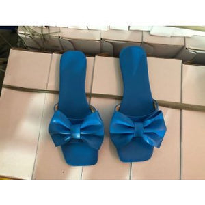 Bow Slippers Open Toe