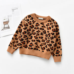 Kids Leopard Sweaters