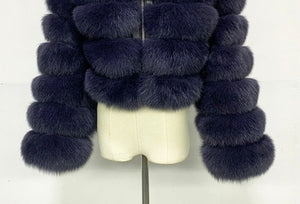 Faux Fox Fur Coat