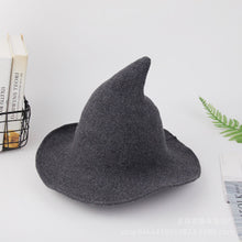 Load image into Gallery viewer, Wool Knit Witch hat
