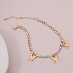 Butterfly anklet