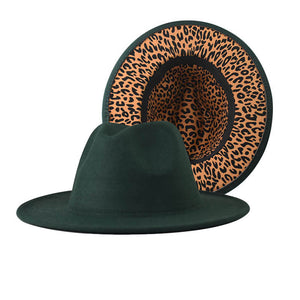 Fedora Hat with Leopard Pattern Inside (MOQ 20)