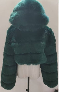 Faux Fox Fur Coat