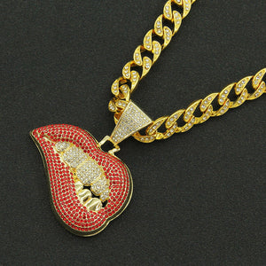 HipHop Lip Necklace