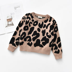 Kids Leopard Sweaters