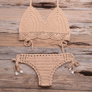 Hollow out Braid Bikini Set