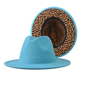 Fedora Hat with Leopard Pattern Inside (MOQ 20)