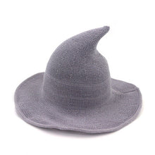 Load image into Gallery viewer, Wool Knit Witch hat
