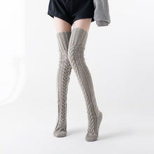 Load image into Gallery viewer, Women Thigh High Knitted Socks
