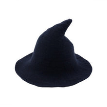 Load image into Gallery viewer, Wool Knit Witch hat
