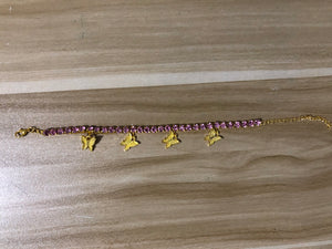 Butterfly anklet