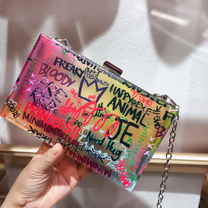 Acrylic Graffiti Handbag