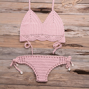 Hollow out Braid Bikini Set