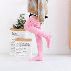 Women Thigh High Knitted Socks