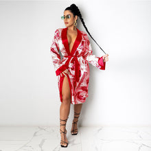 Load image into Gallery viewer, Sexy Dollar Print Robe, Nightgown
