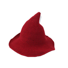 Load image into Gallery viewer, Wool Knit Witch hat
