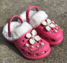 Load image into Gallery viewer, Crocs Shoes with Fur
