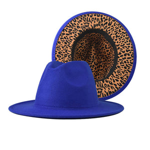 Fedora Hat with Leopard Pattern Inside (MOQ 20)