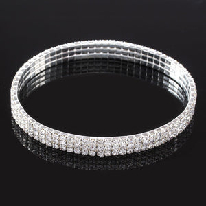 Elastic Crystal Rhinestone Anklet