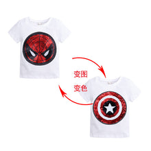 Load image into Gallery viewer, Cute Kids Cotton Shirts (design can be changed by sequin direction)
