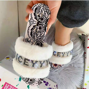 Diamond Fur Slippers (new style)