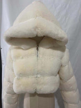 Load image into Gallery viewer, Faux Fur Zipper Short Coat
