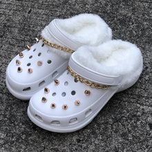 Load image into Gallery viewer, Crocs Shoes with Fur
