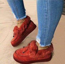 Load image into Gallery viewer, Women Winter Warm Moccasins Shoes Platform Shoes Snow Boots
