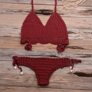 Hollow out Braid Bikini Set