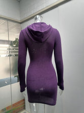 Load image into Gallery viewer, Knit Hoodie Dress
