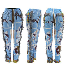 Load image into Gallery viewer, Colorful Pattern Fringe Pants
