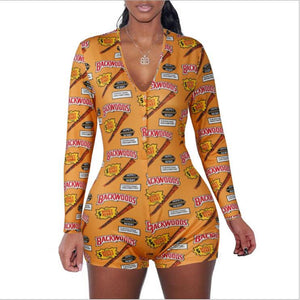 Long Sleeve Onesie - Cigar