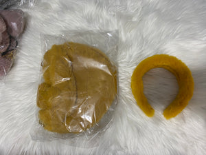 Fur Headband and Heart Bag set