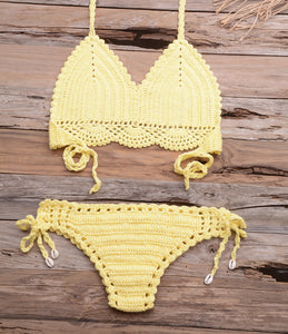 Hollow out Braid Bikini Set